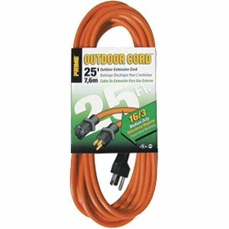 OUTPUT EC501625 25 ft. 16 - 03 - 15 SJTW Orange Outdoor Extension Cord - Orange - 25 ft. OU3573767